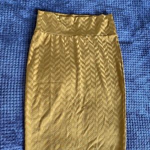 Mustard yellow Cassie skirt LLR